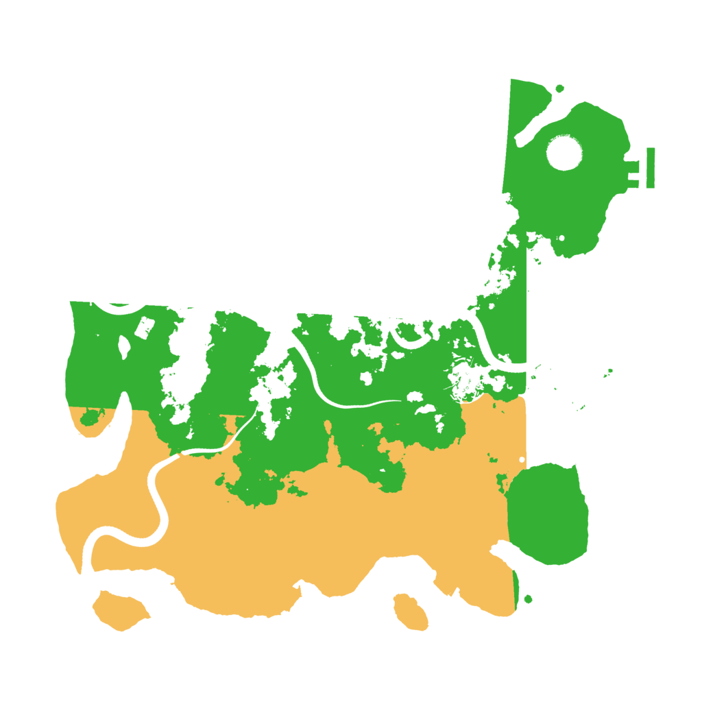 Biome Rust Map: Procedural Map, Size: 3500, Seed: 1071805344