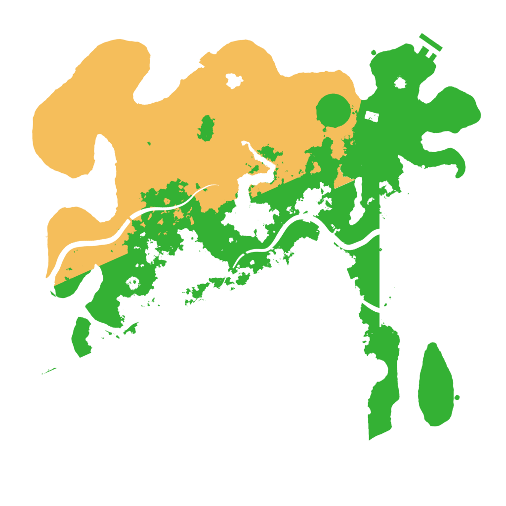 Biome Rust Map: Procedural Map, Size: 4000, Seed: 516444035