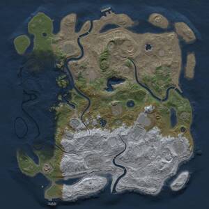 Thumbnail Rust Map: Procedural Map, Size: 4250, Seed: 627852581, 17 Monuments