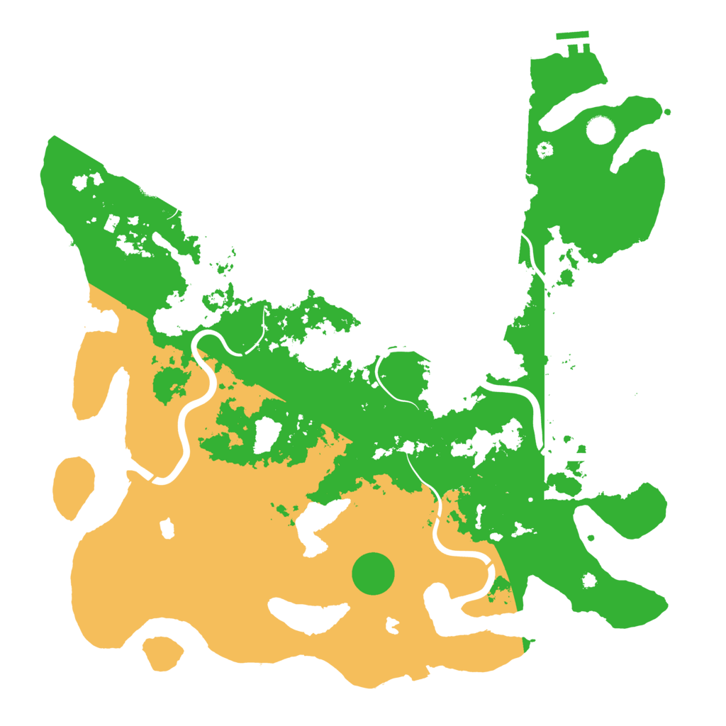Biome Rust Map: Procedural Map, Size: 4500, Seed: 503500