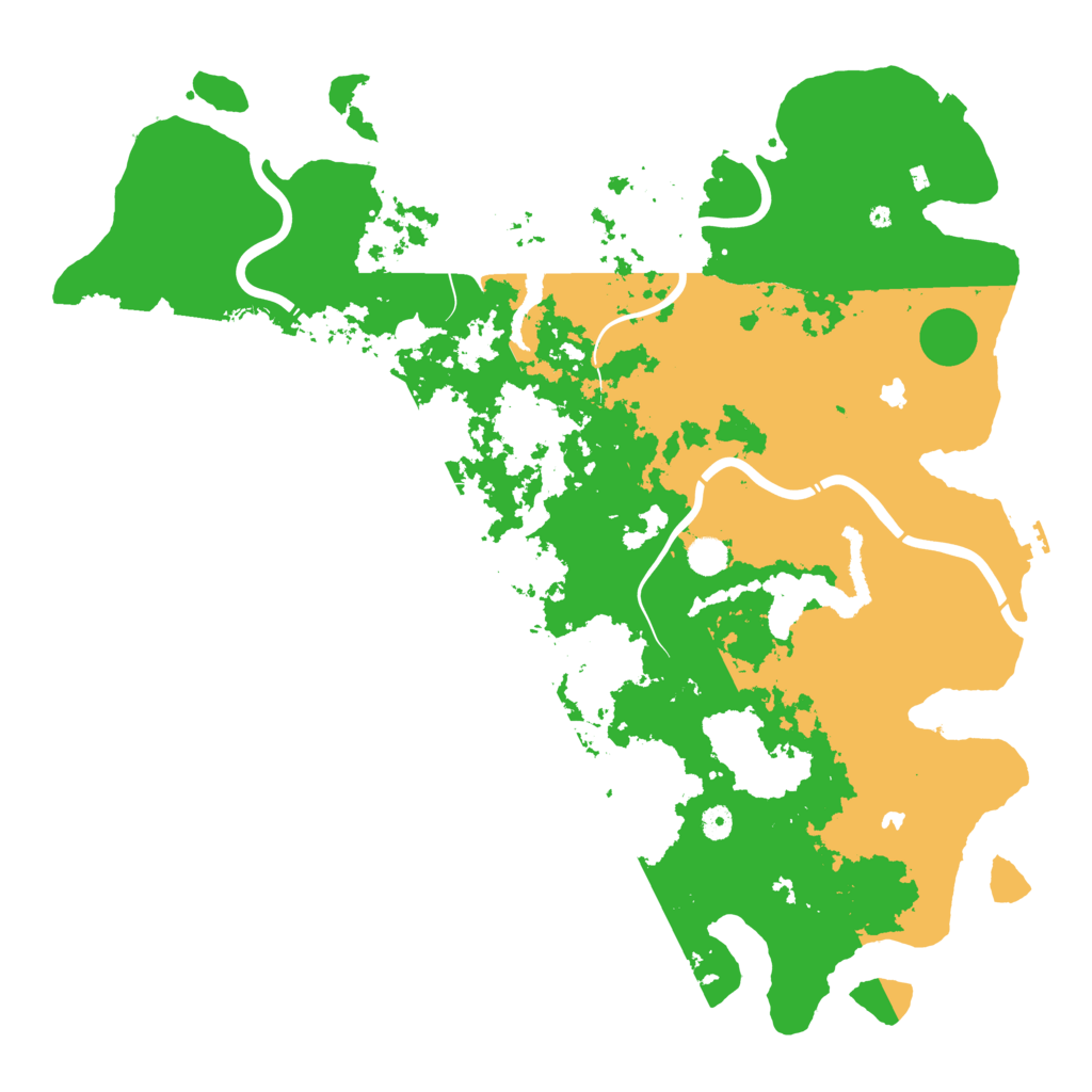 Biome Rust Map: Procedural Map, Size: 5000, Seed: 5655885