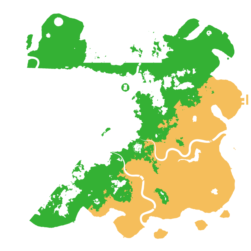 Biome Rust Map: Procedural Map, Size: 5000, Seed: 597659943