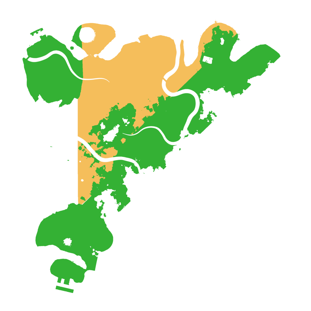 Biome Rust Map: Procedural Map, Size: 3500, Seed: 496998414