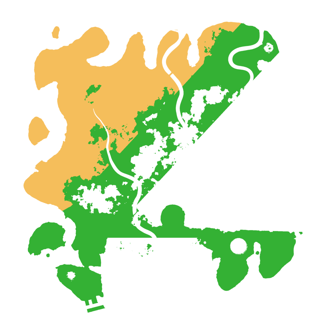 Biome Rust Map: Procedural Map, Size: 3500, Seed: 425200