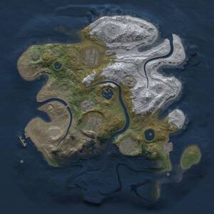 Thumbnail Rust Map: Procedural Map, Size: 2900, Seed: 1425888053, 11 Monuments