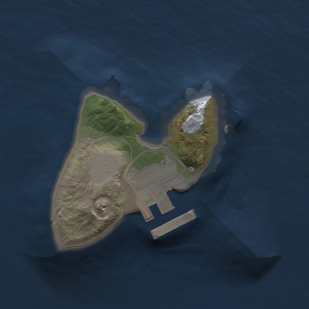 Rust Map: Procedural Map, Size: 1300, Seed: 1306574479, 2 Monuments