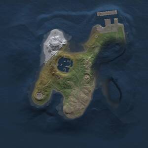 Thumbnail Rust Map: Procedural Map, Size: 1500, Seed: 1698639680, 3 Monuments