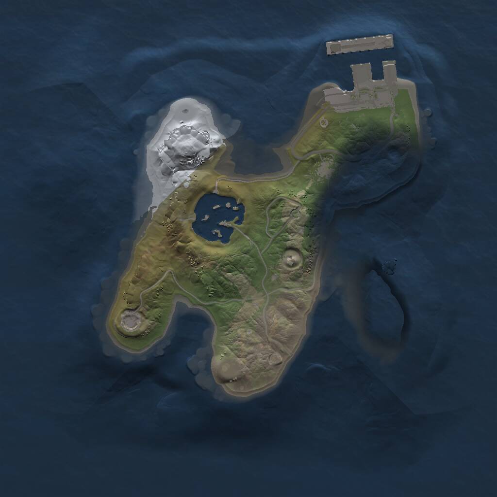 Rust Map: Procedural Map, Size: 1500, Seed: 1698639680, 3 Monuments