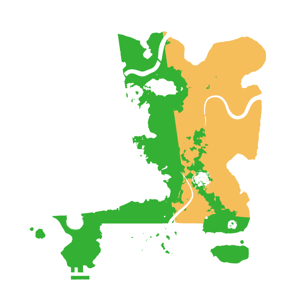 Biome Rust Map: Procedural Map, Size: 3250, Seed: 545877