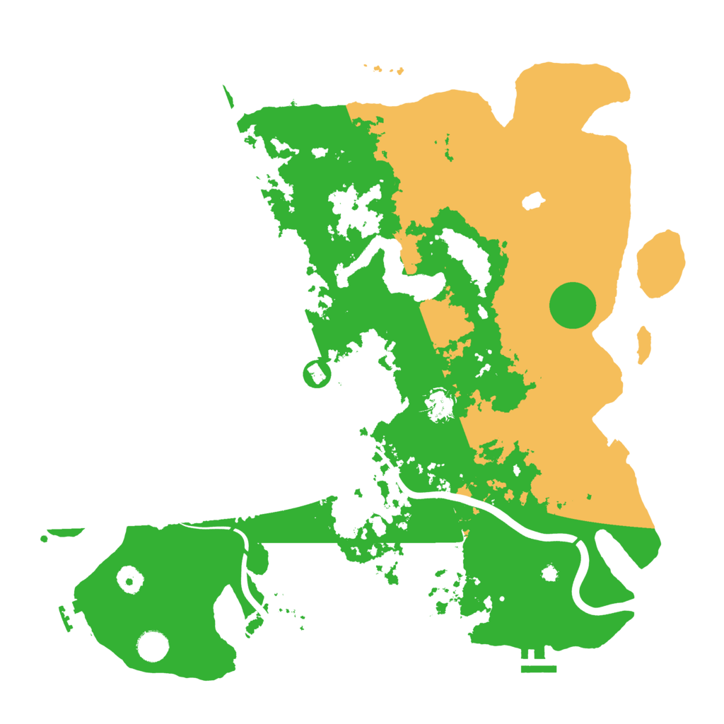 Biome Rust Map: Procedural Map, Size: 4100, Seed: 76174477