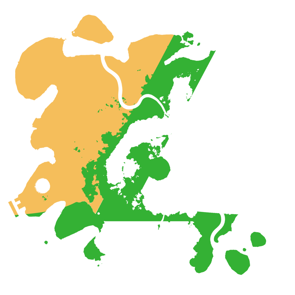 Biome Rust Map: Procedural Map, Size: 3500, Seed: 534562523