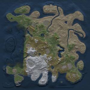 Thumbnail Rust Map: Procedural Map, Size: 4250, Seed: 159183706, 16 Monuments
