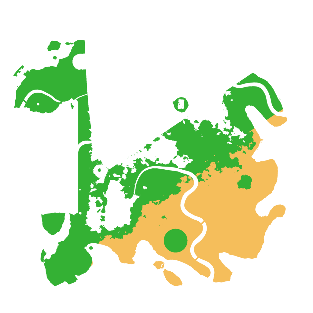 Biome Rust Map: Procedural Map, Size: 3500, Seed: 2233331