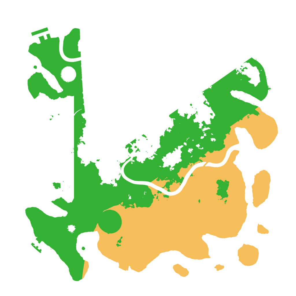 Biome Rust Map: Procedural Map, Size: 3500, Seed: 218827584