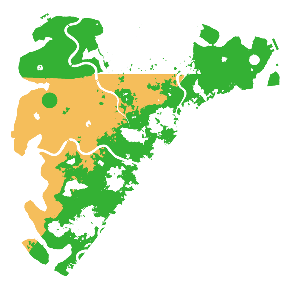 Biome Rust Map: Procedural Map, Size: 5000, Seed: 280708