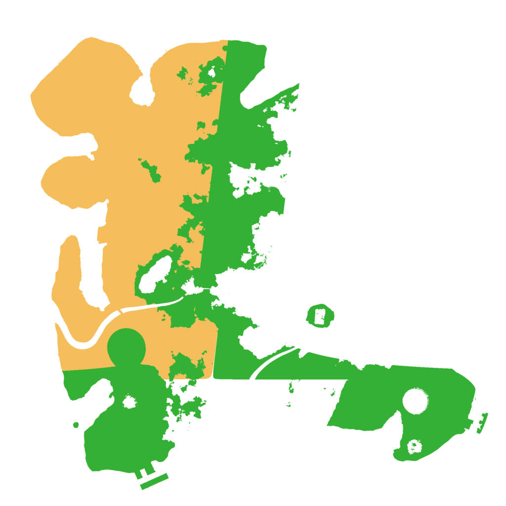 Biome Rust Map: Procedural Map, Size: 3500, Seed: 7182026