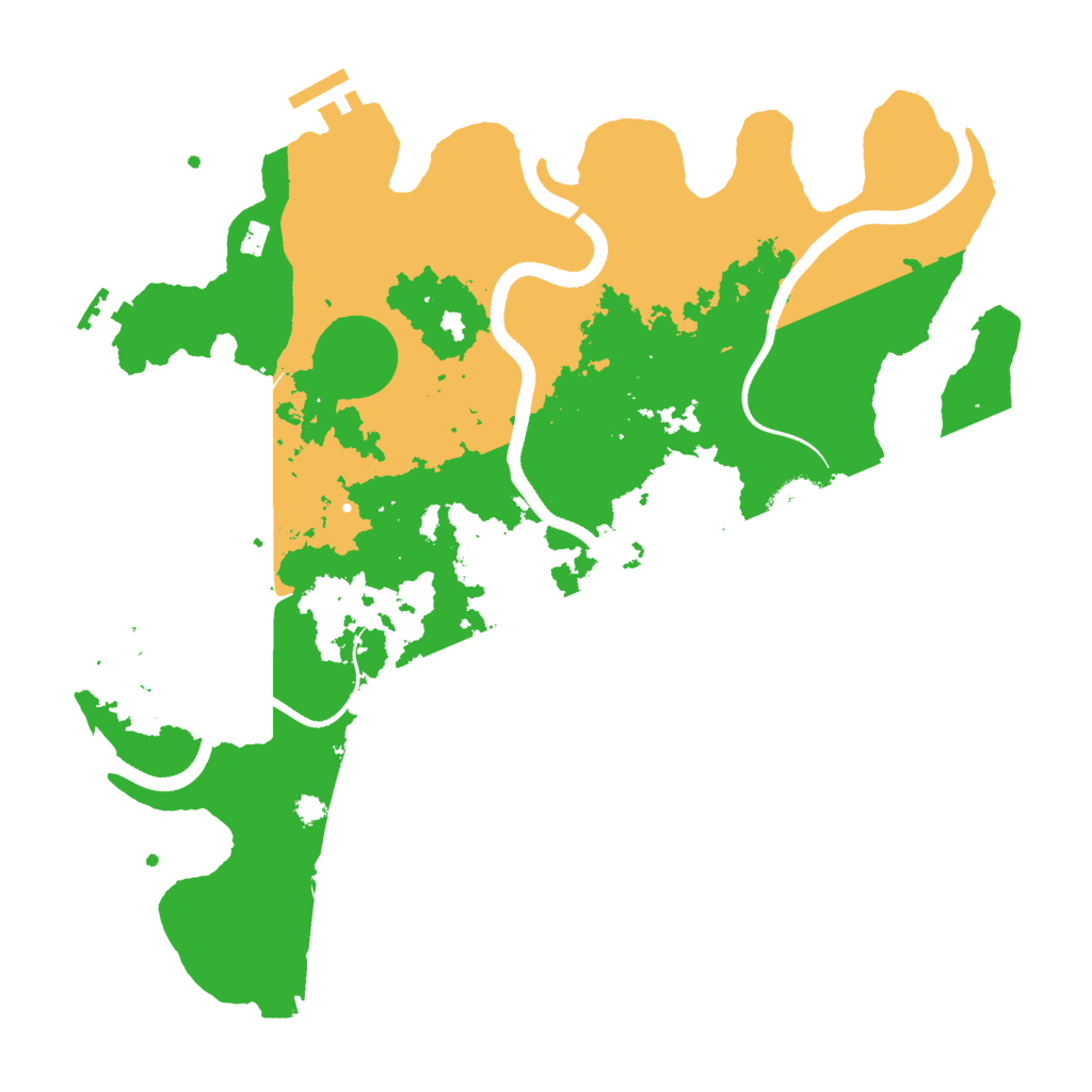 Biome Rust Map: Procedural Map, Size: 3500, Seed: 1414353716