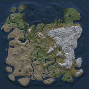 Thumbnail Rust Map: Procedural Map, Size: 4800, Seed: 1560842694, 17 Monuments