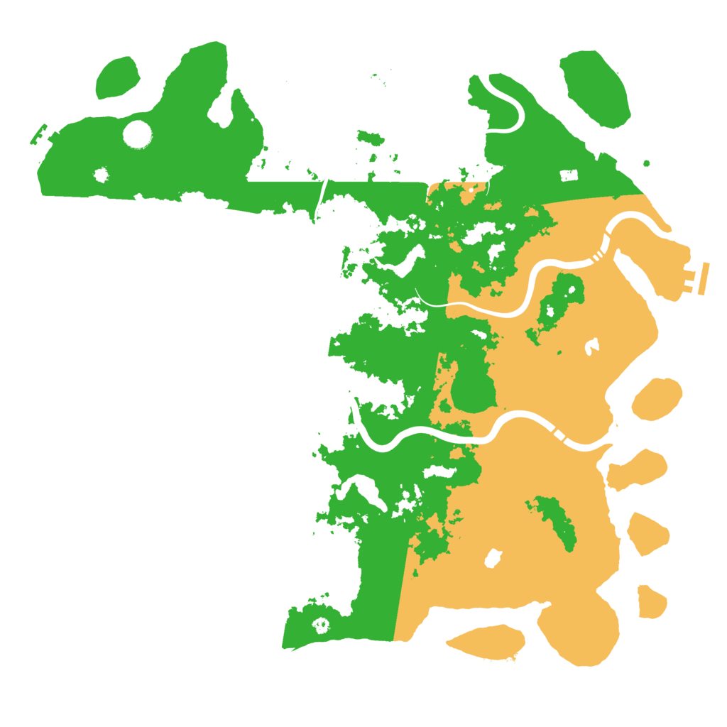 Biome Rust Map: Procedural Map, Size: 4500, Seed: 2065200245