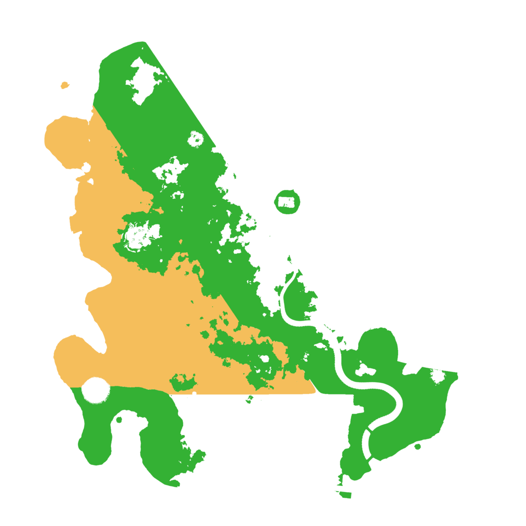 Biome Rust Map: Procedural Map, Size: 3500, Seed: 38975