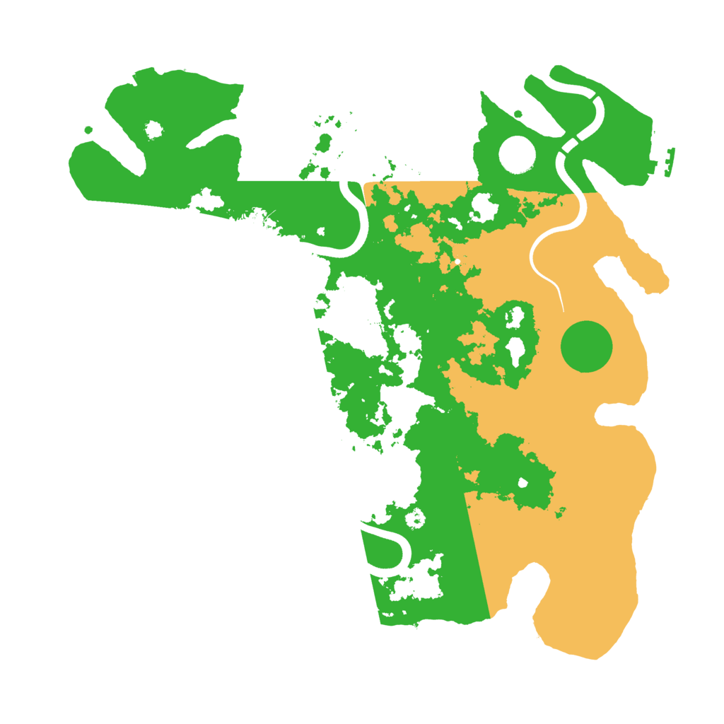 Biome Rust Map: Procedural Map, Size: 3700, Seed: 290539415