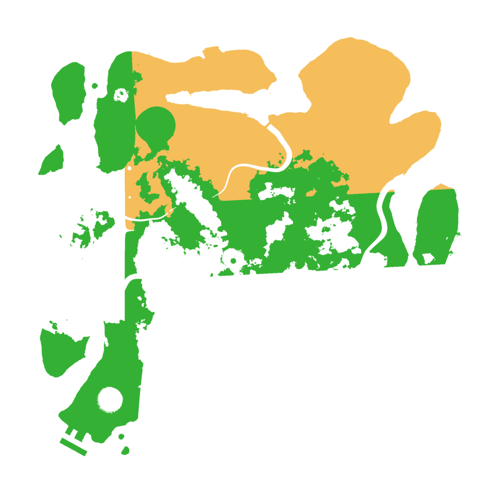 Biome Rust Map: Procedural Map, Size: 3500, Seed: 642358217