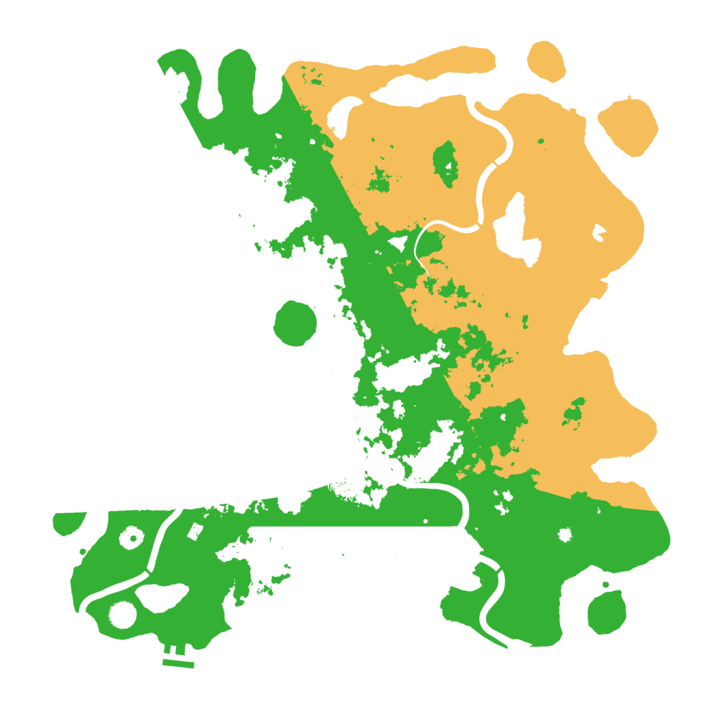 Biome Rust Map: Procedural Map, Size: 4500, Seed: 610835293