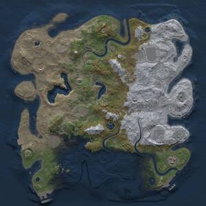 Thumbnail Rust Map: Procedural Map, Size: 4000, Seed: 7182026, 15 Monuments