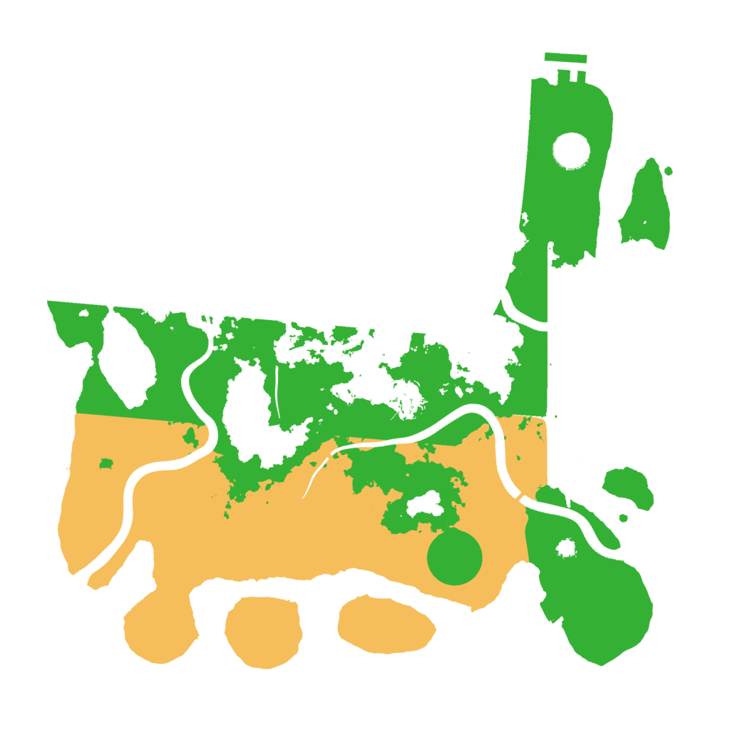 Biome Rust Map: Procedural Map, Size: 3500, Seed: 1595302587