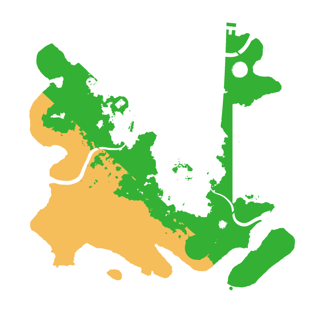 Biome Rust Map: Procedural Map, Size: 3500, Seed: 18374625