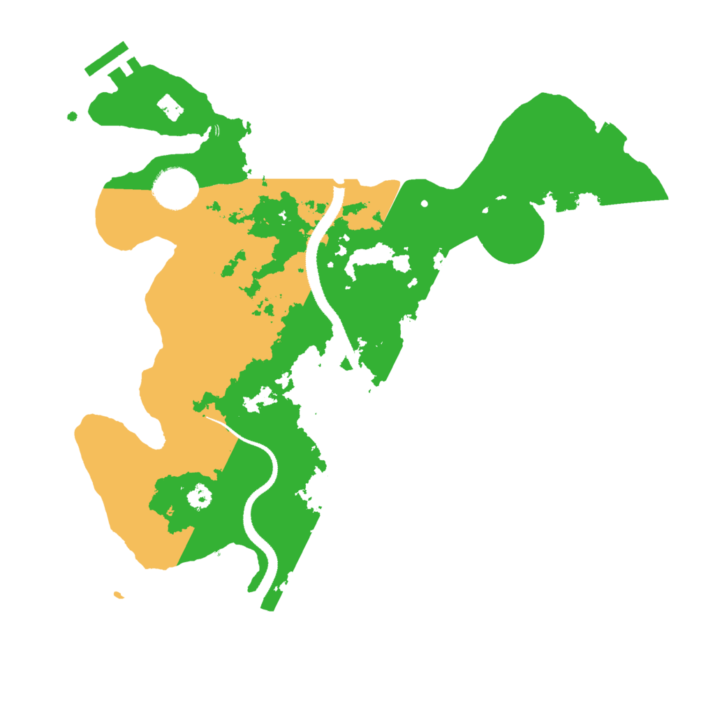 Biome Rust Map: Procedural Map, Size: 3000, Seed: 542437998