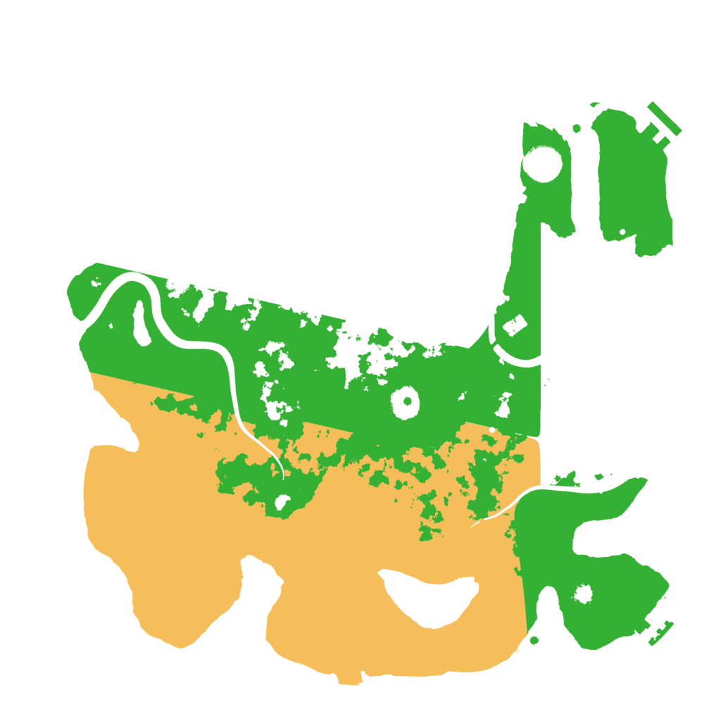 Biome Rust Map: Procedural Map, Size: 3500, Seed: 444258579