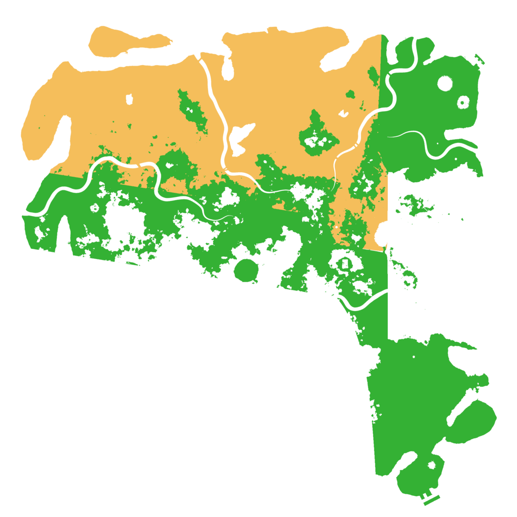 Biome Rust Map: Procedural Map, Size: 6000, Seed: 1356923124