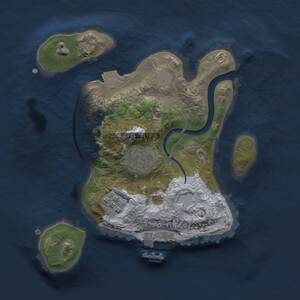 Thumbnail Rust Map: Procedural Map, Size: 2200, Seed: 937471399, 4 Monuments