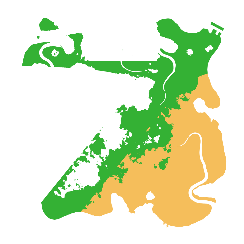 Biome Rust Map: Procedural Map, Size: 3500, Seed: 1154532
