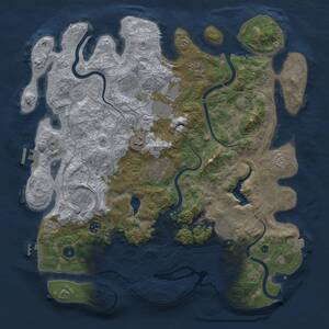 Thumbnail Rust Map: Procedural Map, Size: 4250, Seed: 91072620, 15 Monuments
