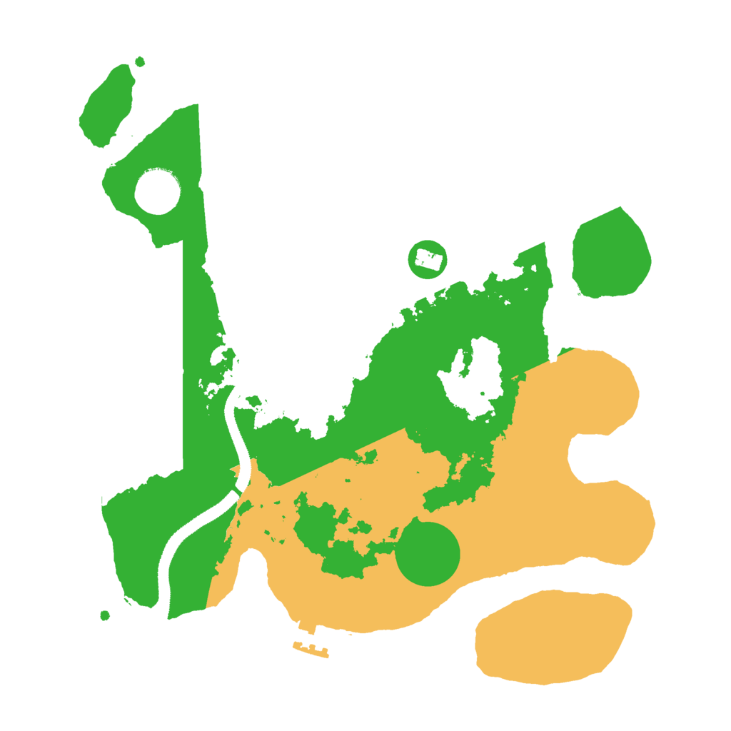 Biome Rust Map: Procedural Map, Size: 3000, Seed: 1301538828