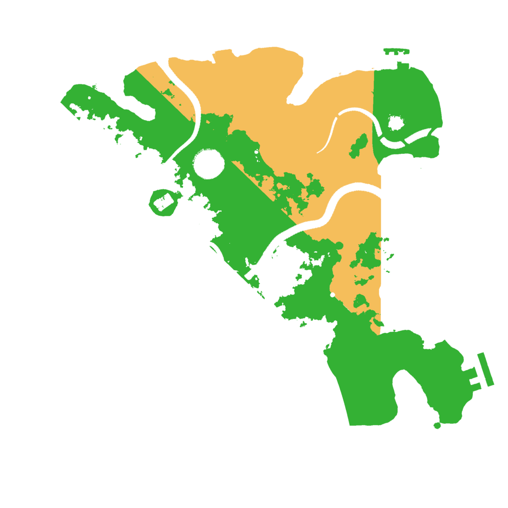 Biome Rust Map: Procedural Map, Size: 3000, Seed: 20291