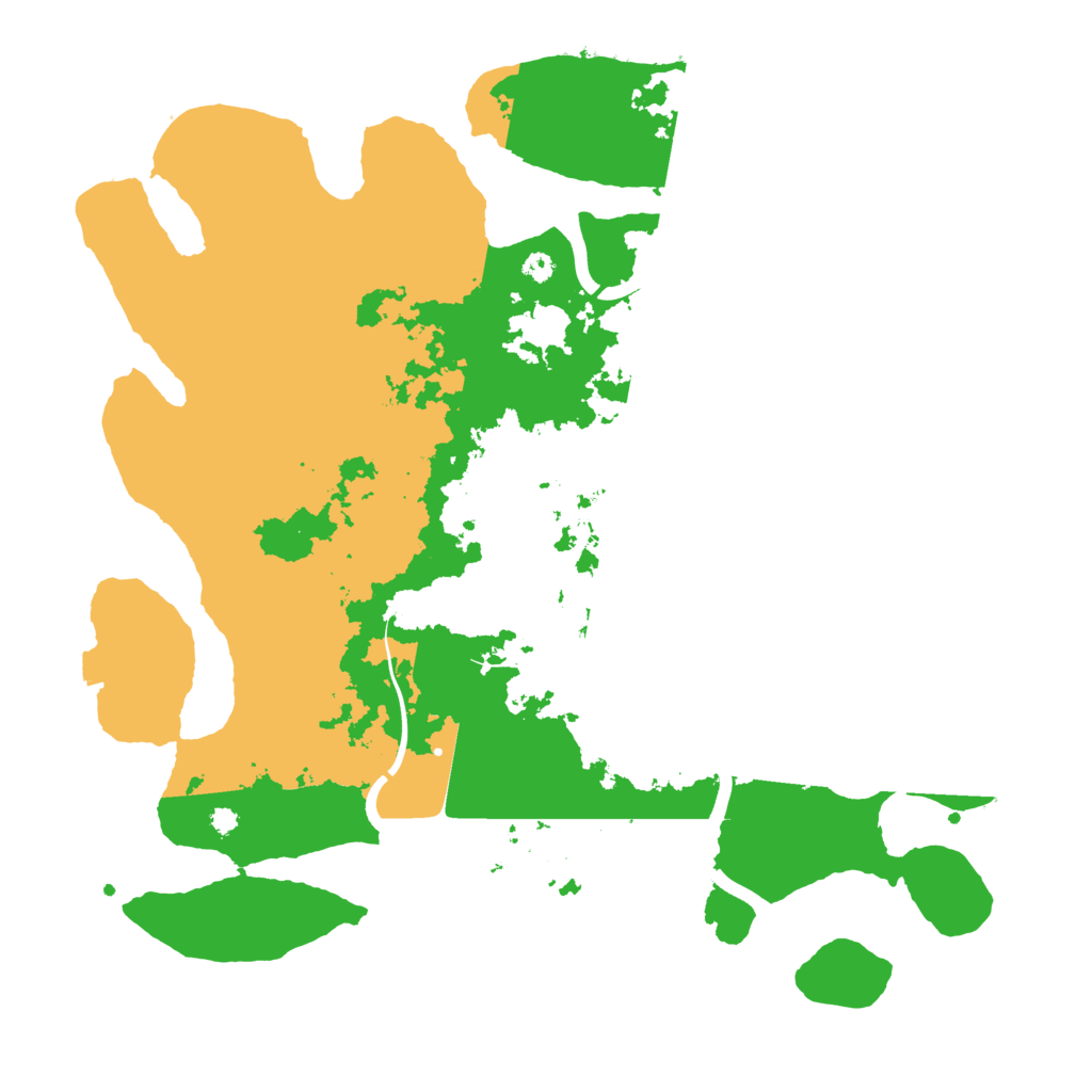 Biome Rust Map: Procedural Map, Size: 3700, Seed: 242807505