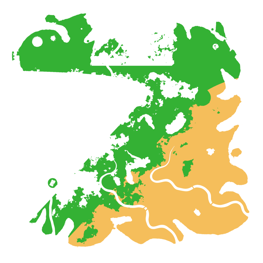 Biome Rust Map: Procedural Map, Size: 4500, Seed: 615454575