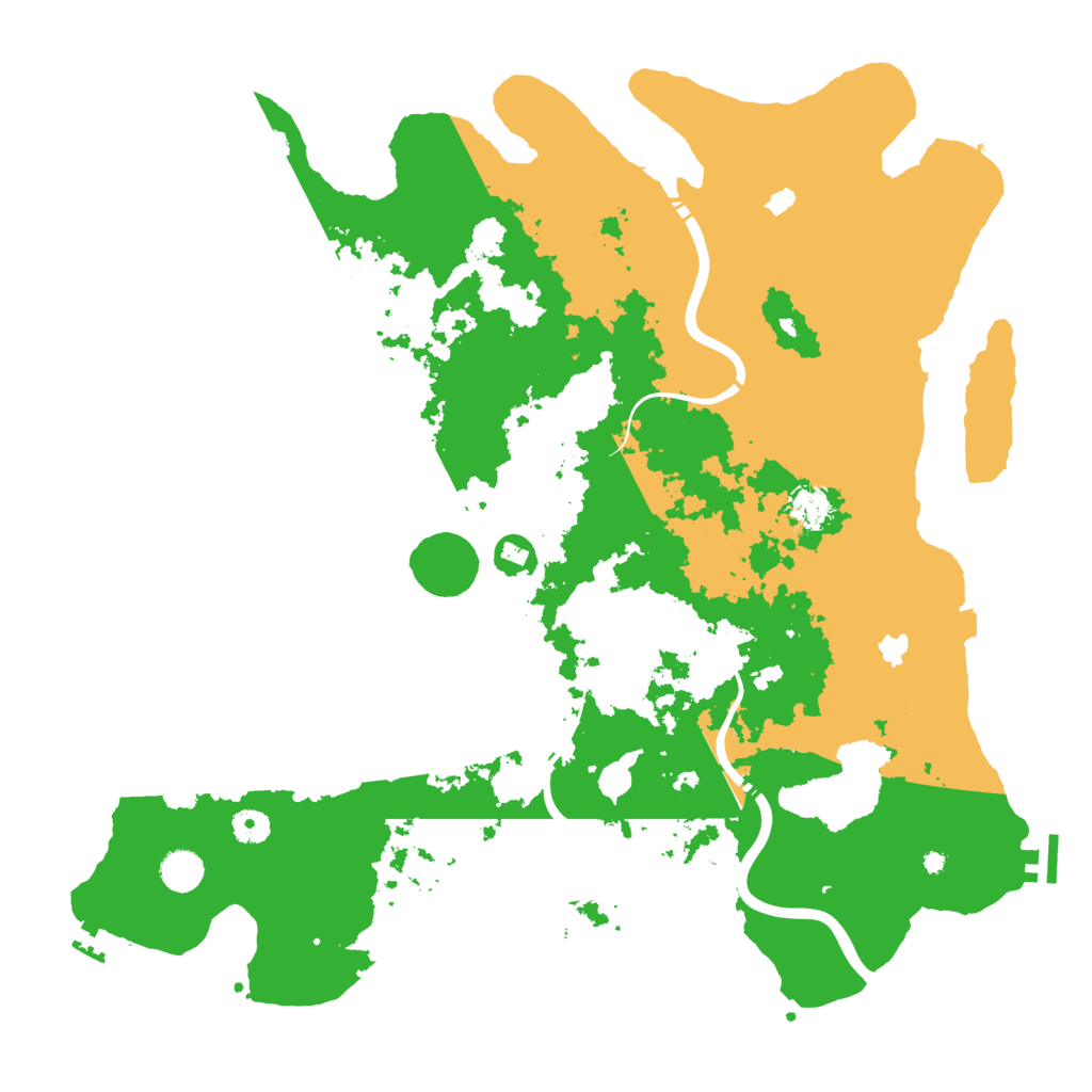 Biome Rust Map: Procedural Map, Size: 4500, Seed: 1630072319