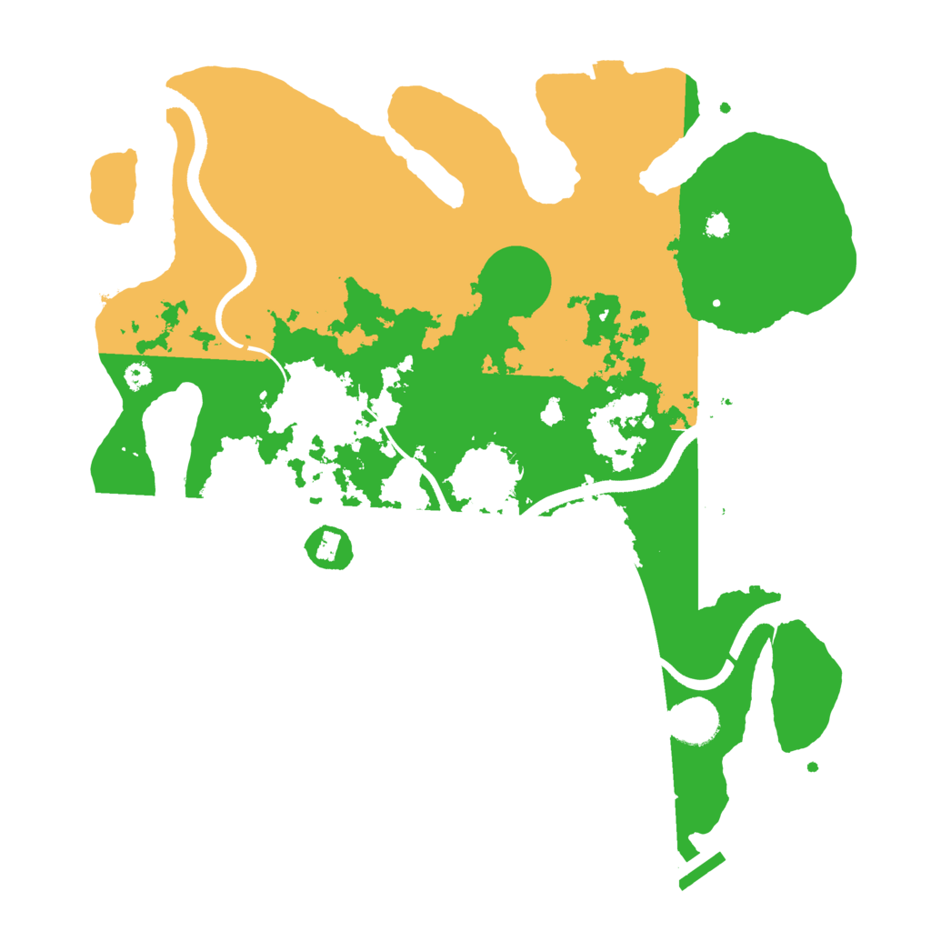 Biome Rust Map: Procedural Map, Size: 3500, Seed: 805142740