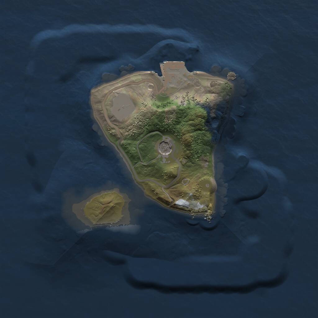 Rust Map: Procedural Map, Size: 1500, Seed: 121392306, 2 Monuments