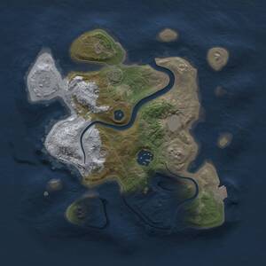 Thumbnail Rust Map: Procedural Map, Size: 2500, Seed: 217627571, 7 Monuments
