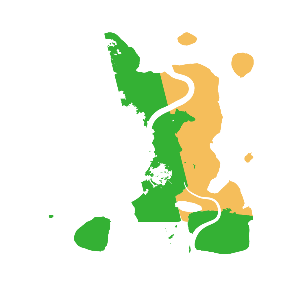 Biome Rust Map: Procedural Map, Size: 2500, Seed: 217627571