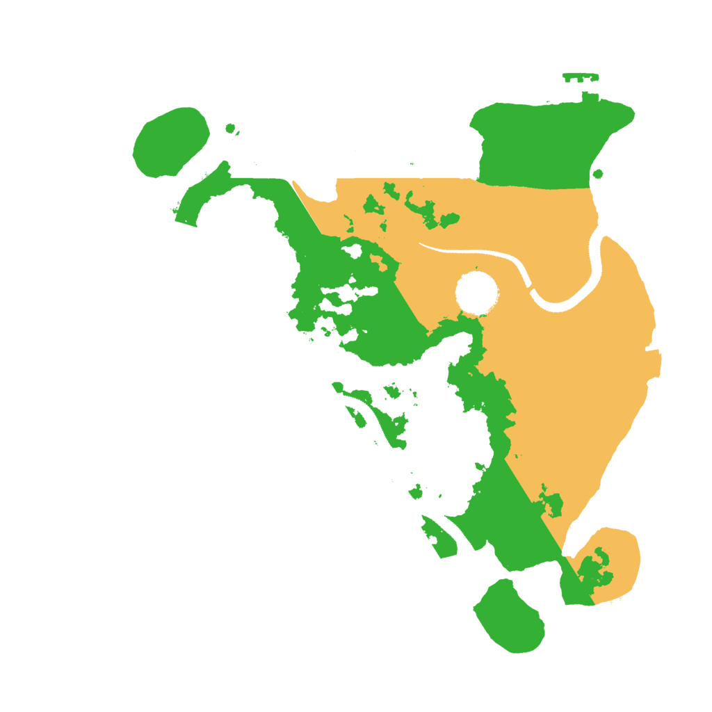 Biome Rust Map: Procedural Map, Size: 3000, Seed: 10796