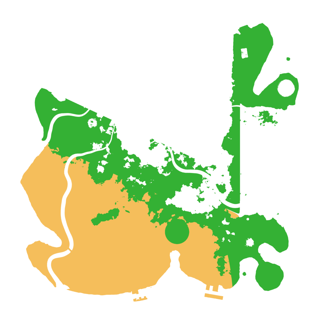 Biome Rust Map: Procedural Map, Size: 3500, Seed: 1429258977