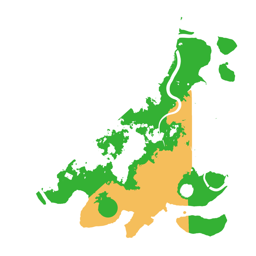 Biome Rust Map: Procedural Map, Size: 3500, Seed: 560952772