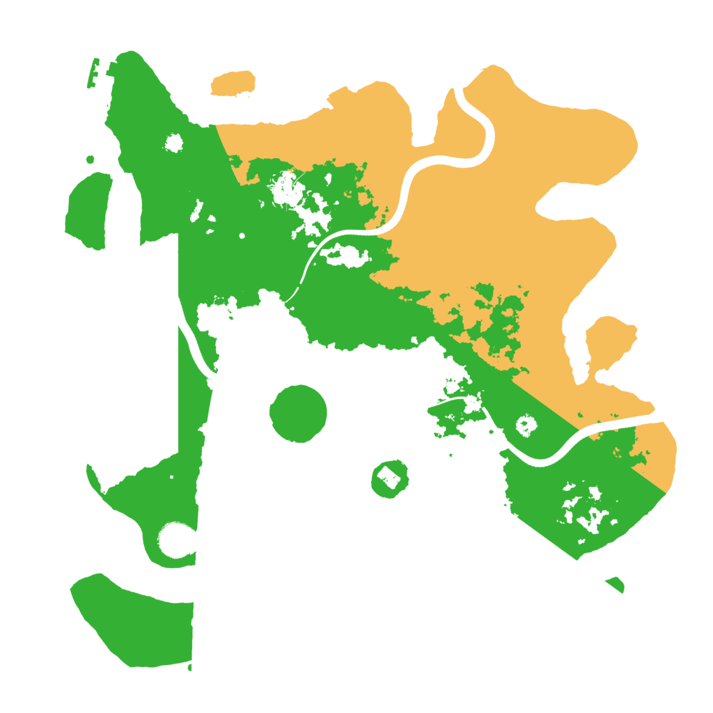 Biome Rust Map: Procedural Map, Size: 3500, Seed: 617121142