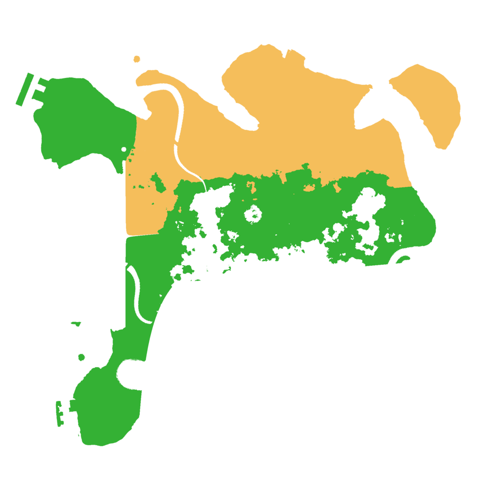 Biome Rust Map: Procedural Map, Size: 3000, Seed: 1672192896